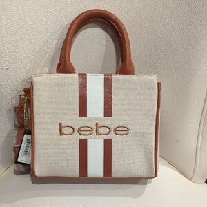 Bebe Tan and Cream Mini Bag